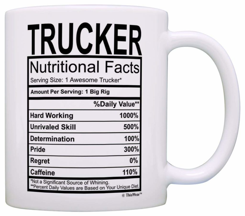 Funny trucker mug from Amazon.